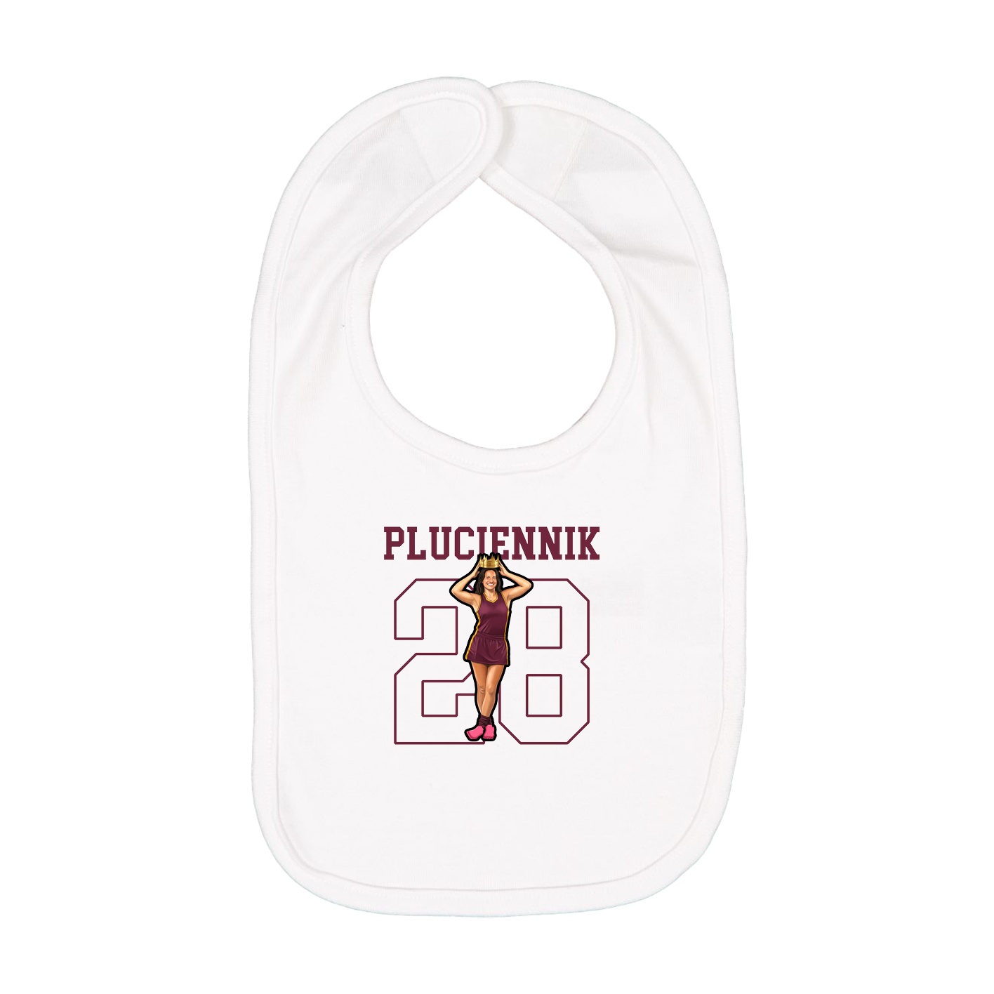 Infant Bib — Shirsey in White
