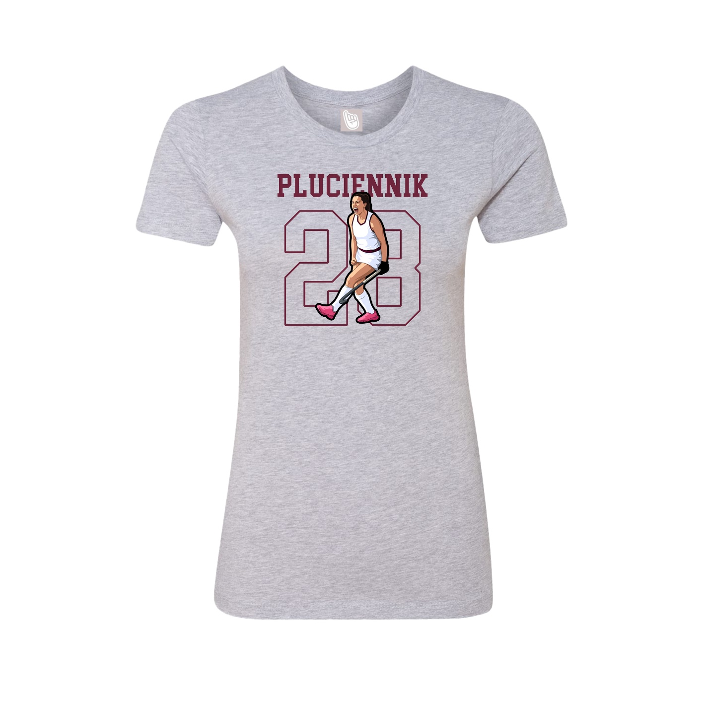 Fitted Women's Tee — Shirsey in Grey