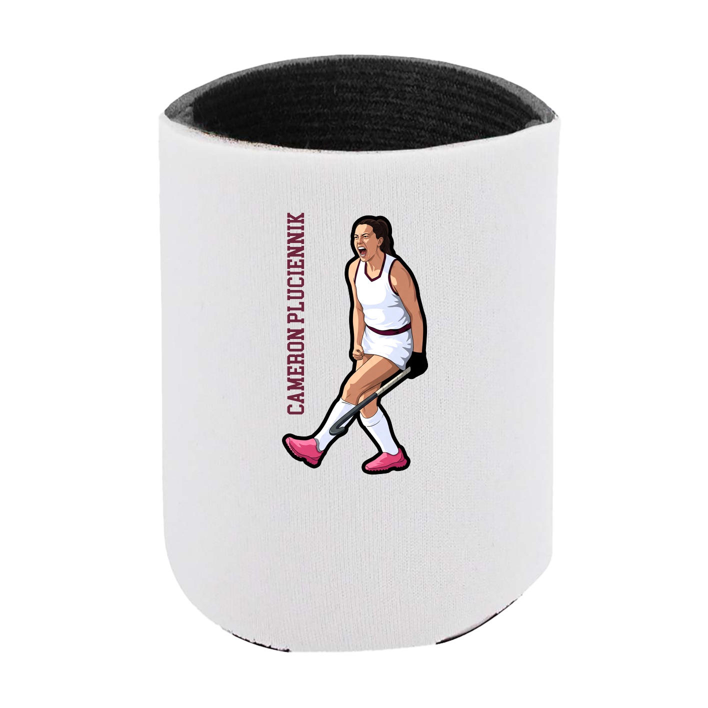 Can Holder — Name Vertical in White