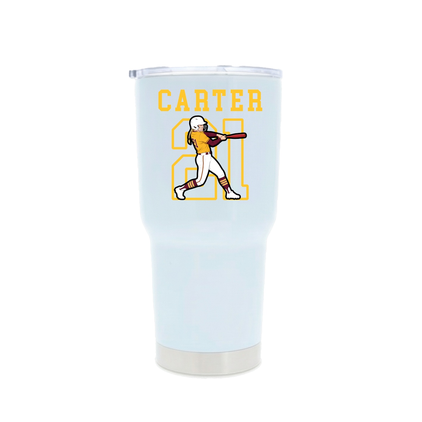 30oz Stainless Steel Tumbler — Shirsey in White