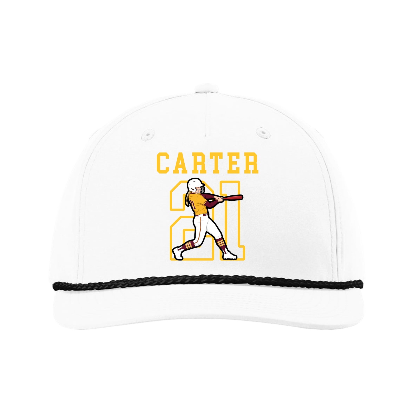 Five-Panel Classic Rope Cap — Shirsey in White