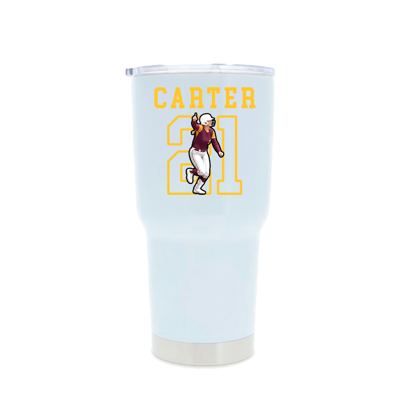 30oz Stainless Steel Tumbler — Shirsey in White