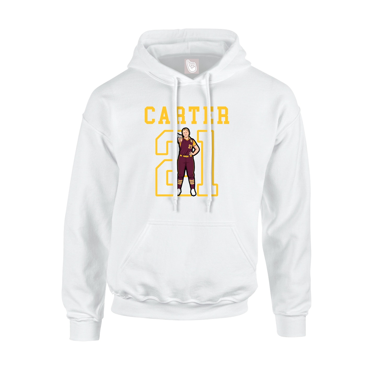 Youth Hoodie — Shirsey in White