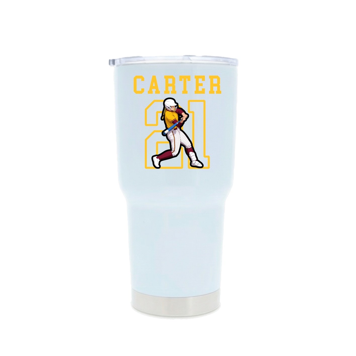 30oz Stainless Steel Tumbler — Shirsey in White