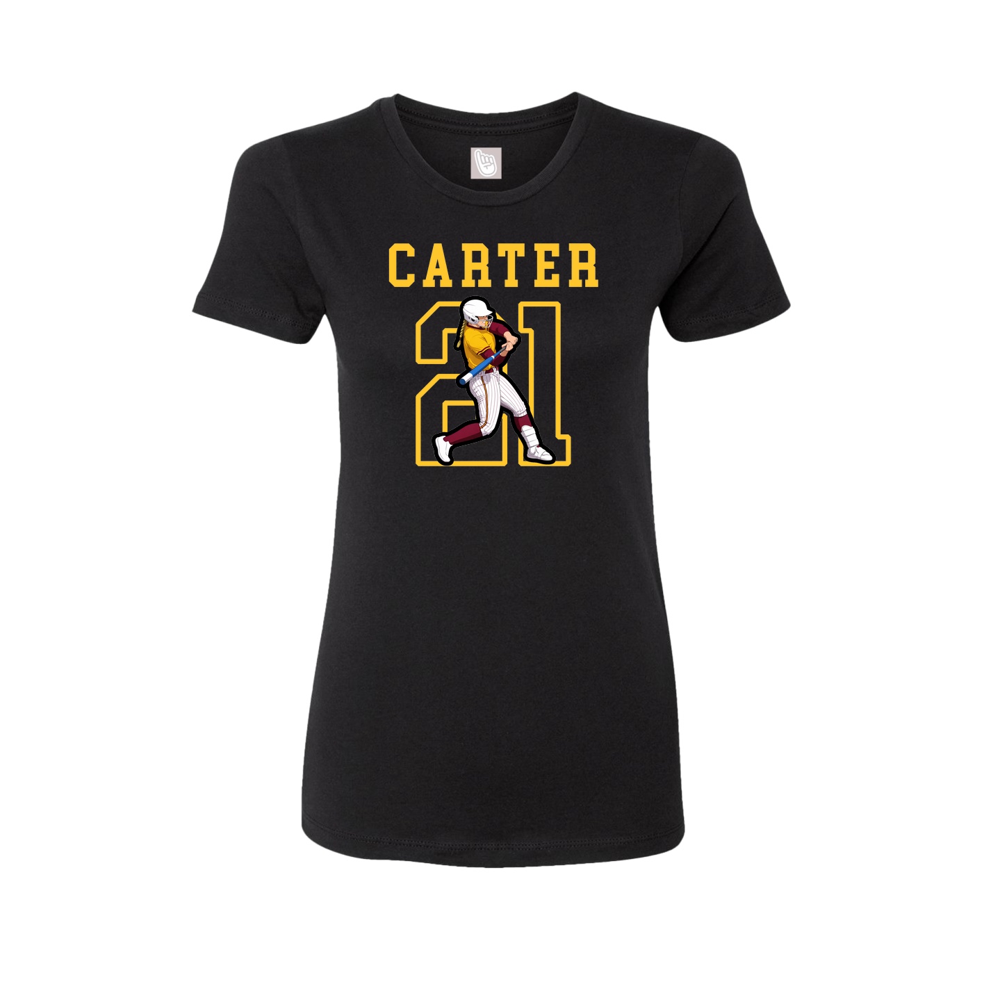 Fitted Women's Tee — Shirsey in Black
