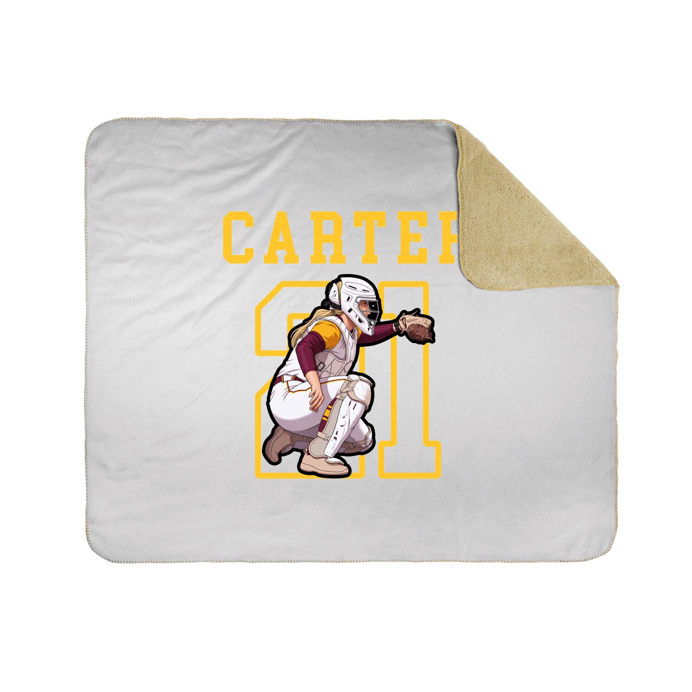 Throw Blanket — Shirsey in White