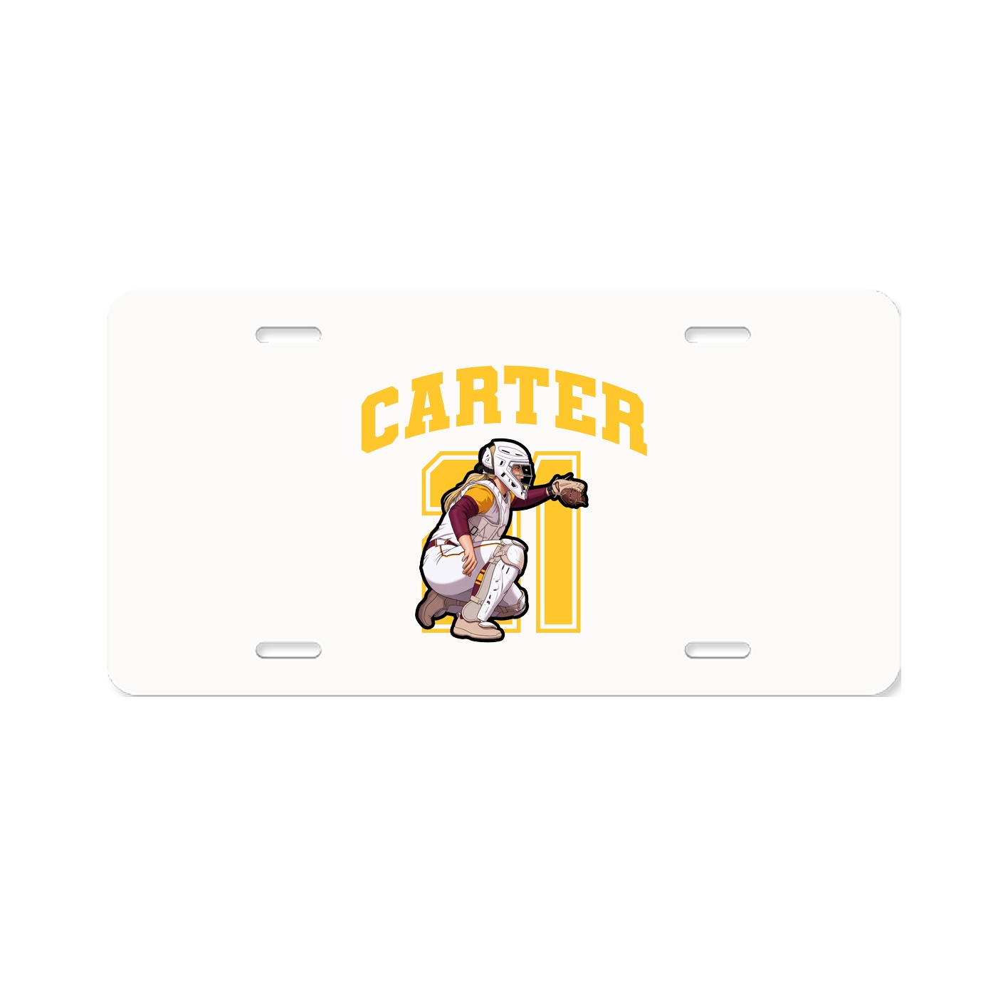 License Plate — Number in Classic