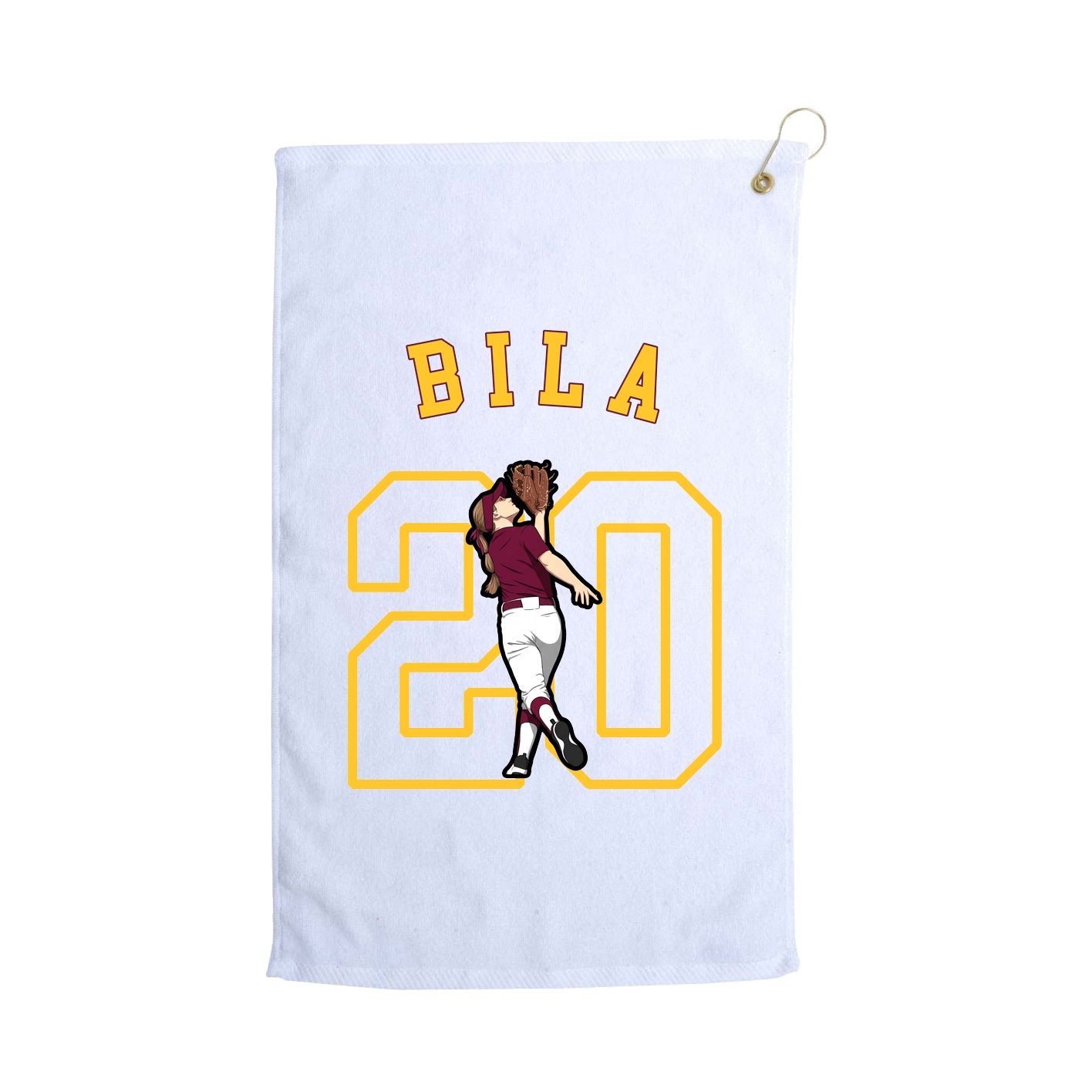 Golf Towel — Shirsey Arch in White