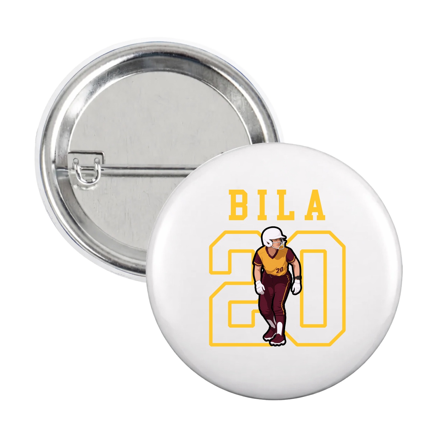 Game Day Button — Shirsey in White