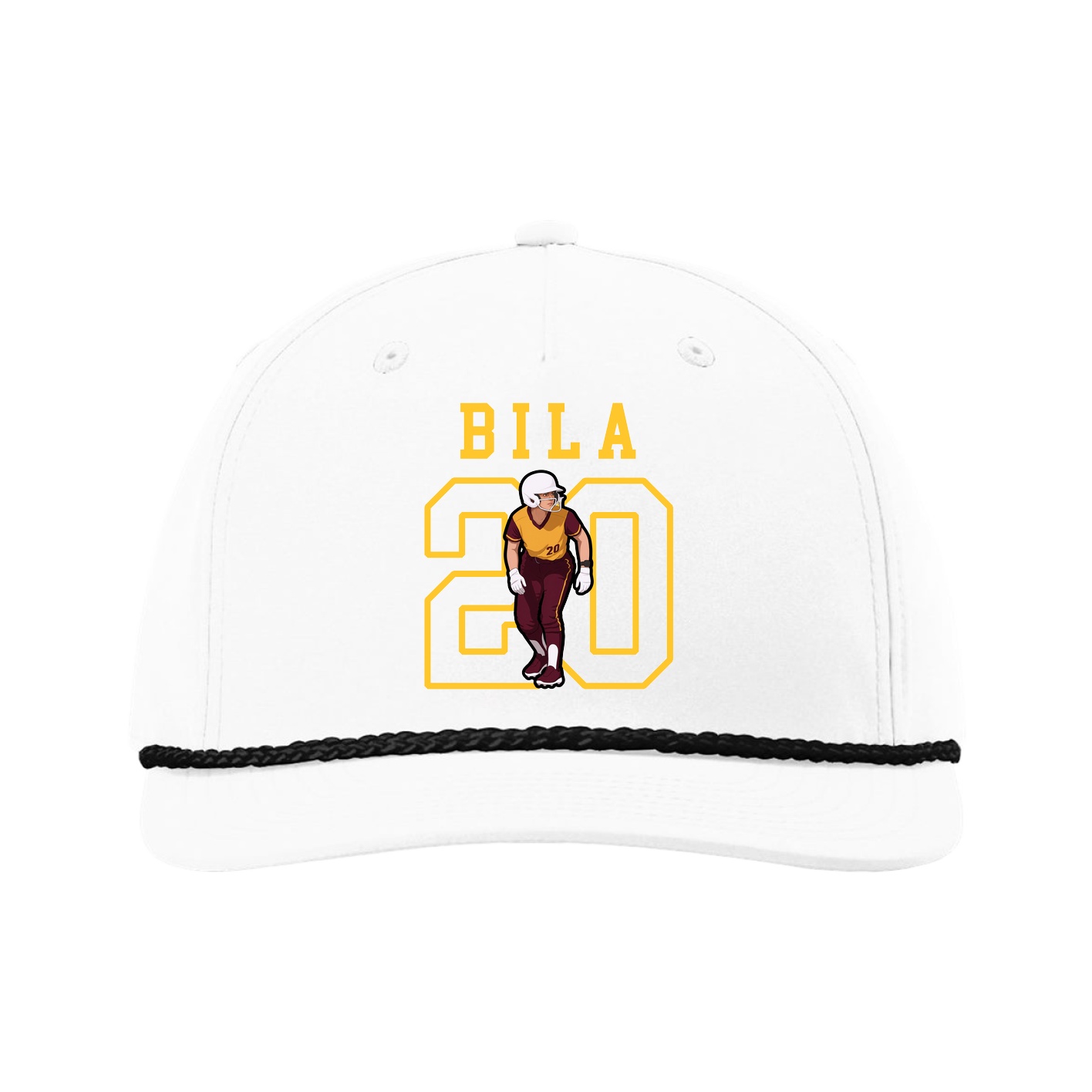 Five-Panel Classic Rope Cap — Shirsey in White