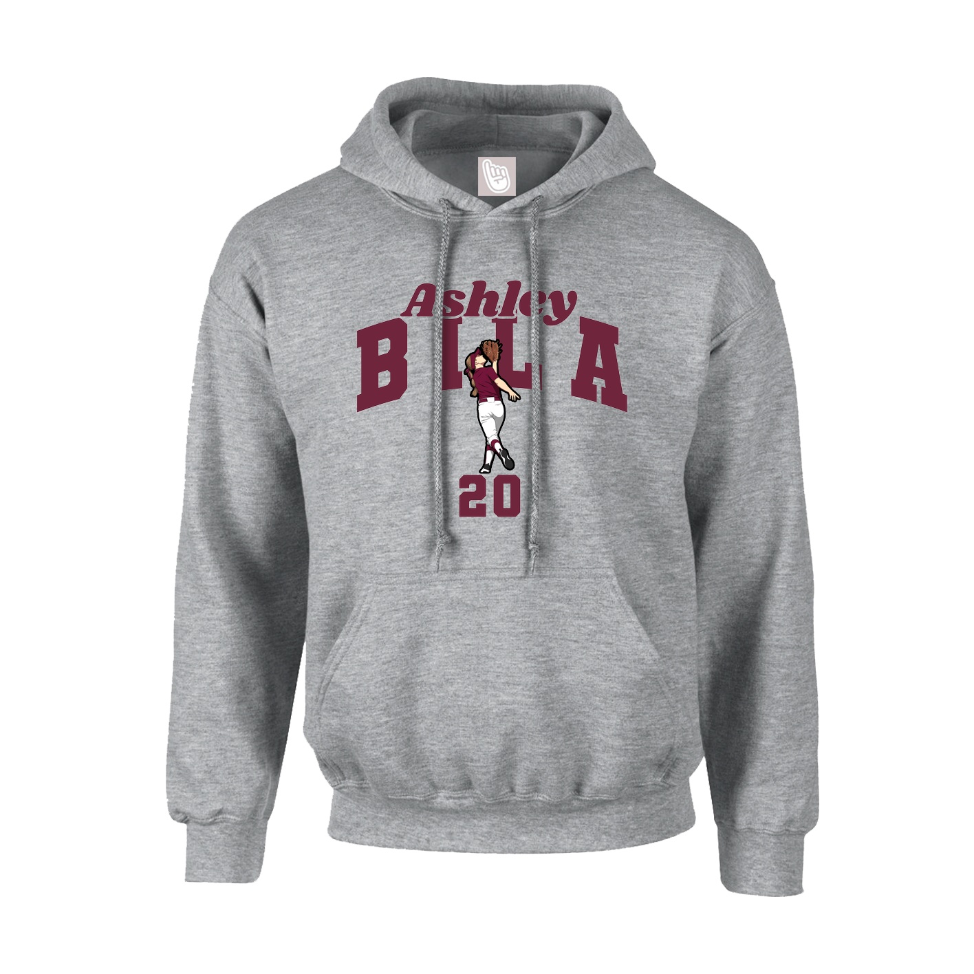 Hoodie — Signature Arch in Grey