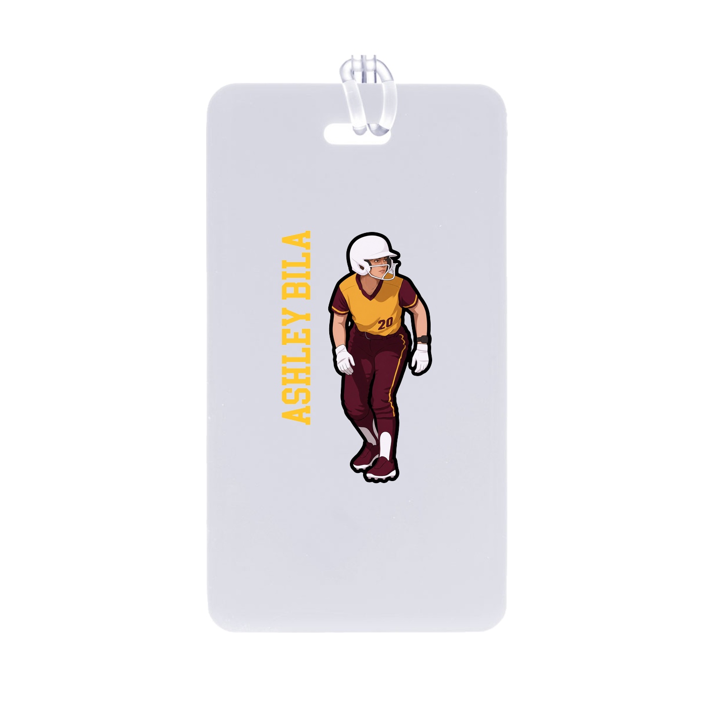 Bag Tag — Name Vertical in Classic