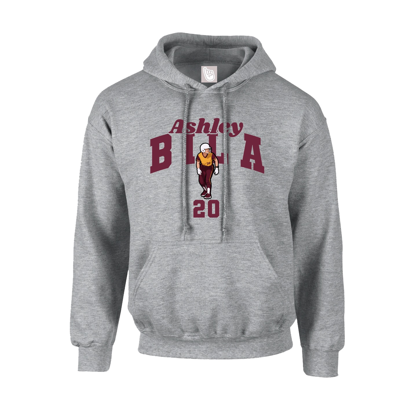Hoodie — Signature Arch in Grey