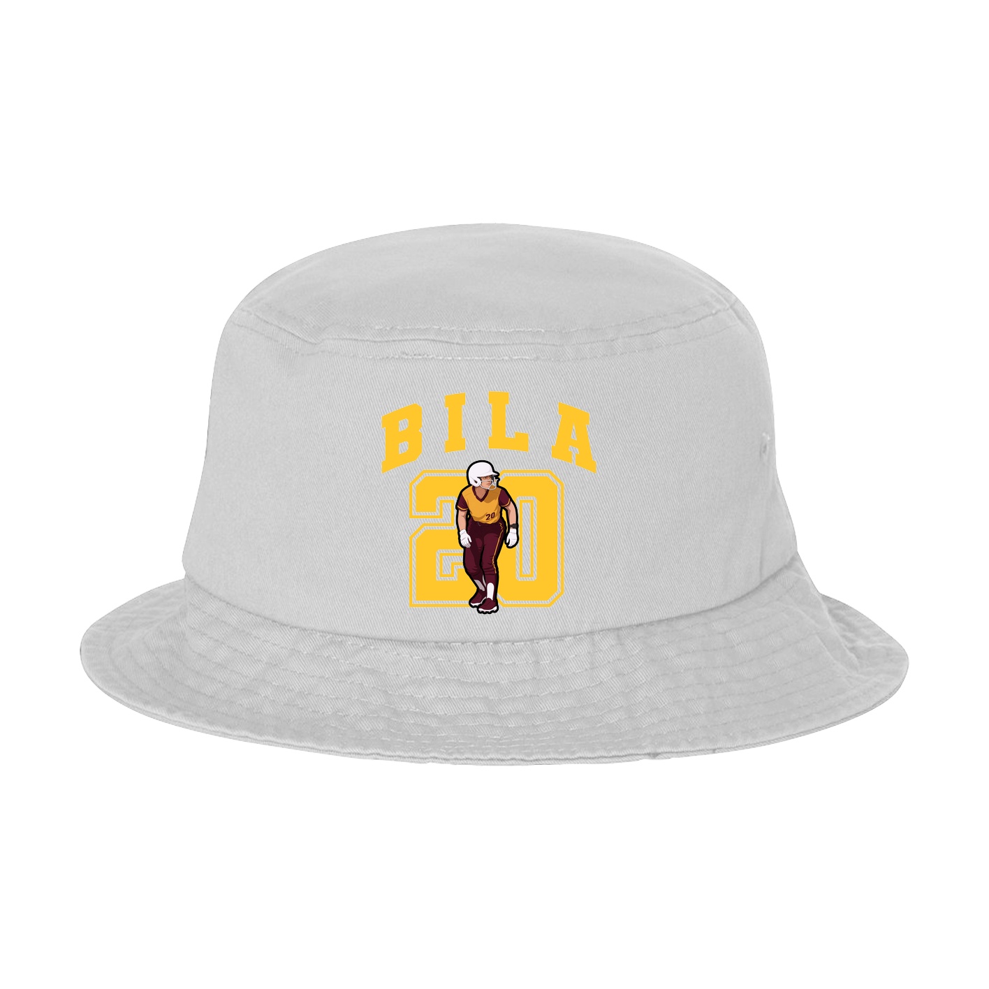 Bucket Cap — Number in White
