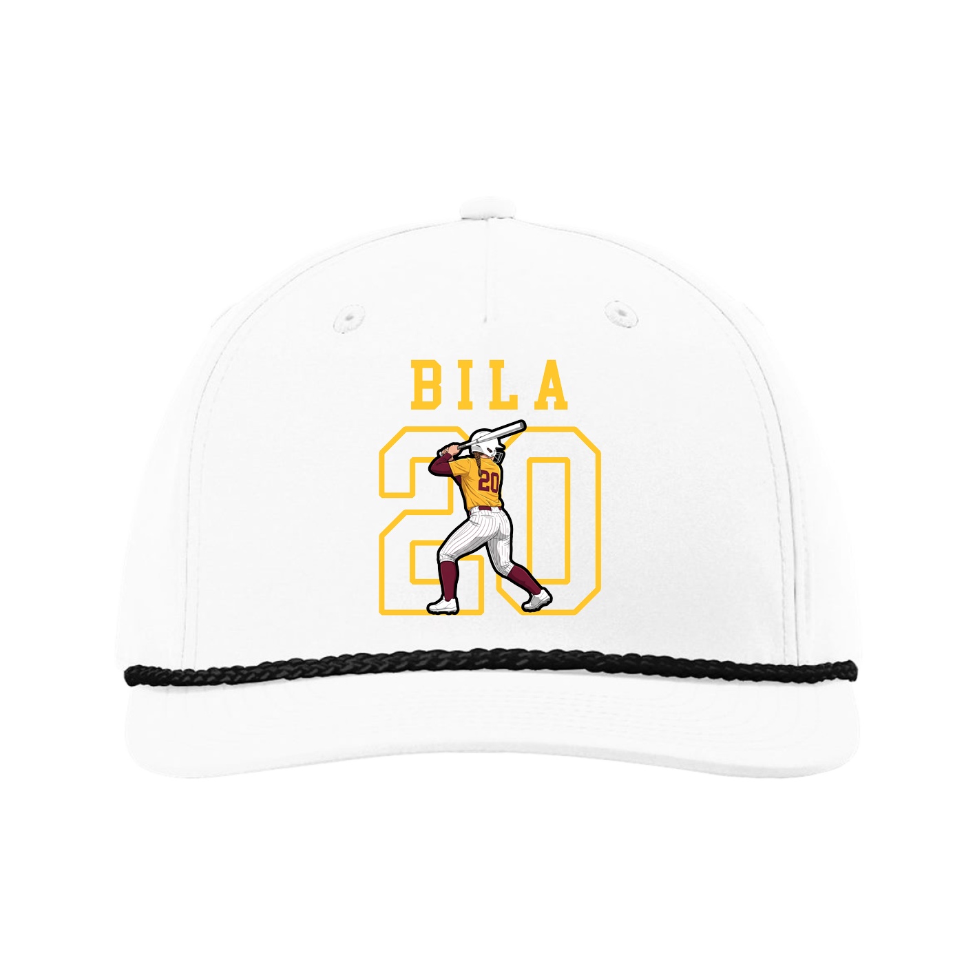 Five-Panel Classic Rope Cap — Shirsey in White