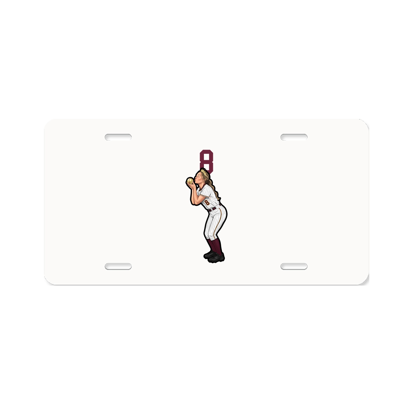 License Plate — Number Top in Classic