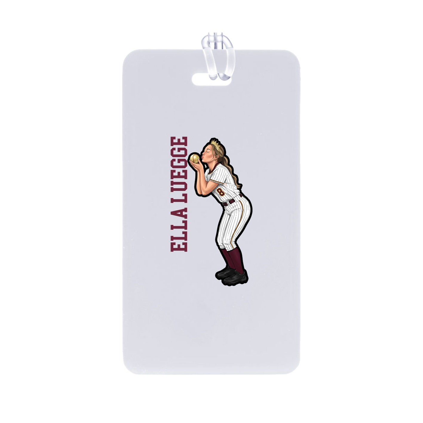 Bag Tag — Name Vertical in Classic