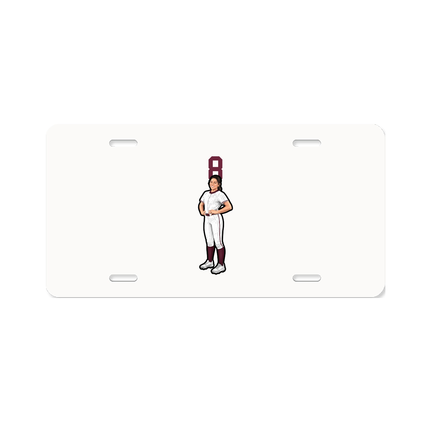 License Plate — Number Top in Classic