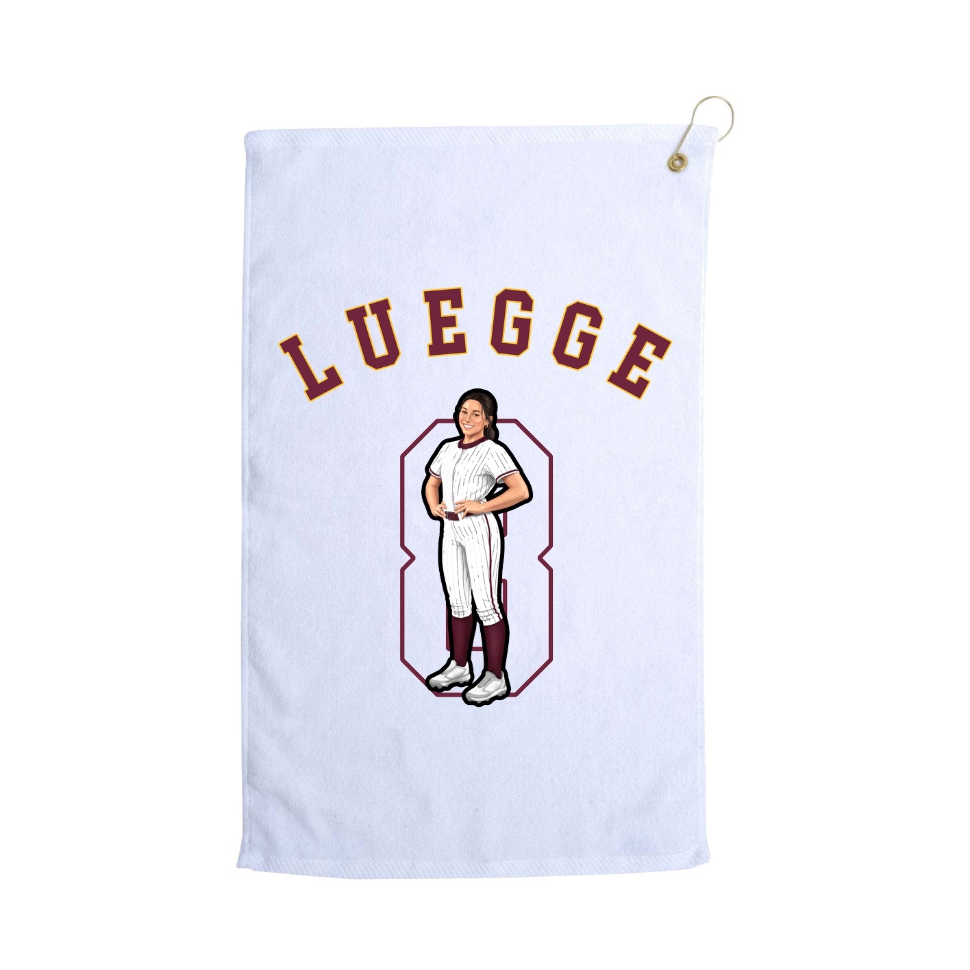 Golf Towel — Shirsey Arch in White
