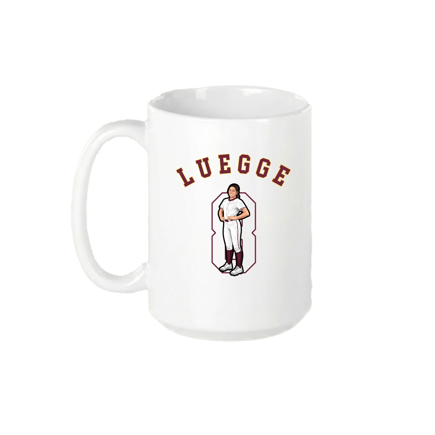 15oz Coffee Mug — Shirsey Arch in White