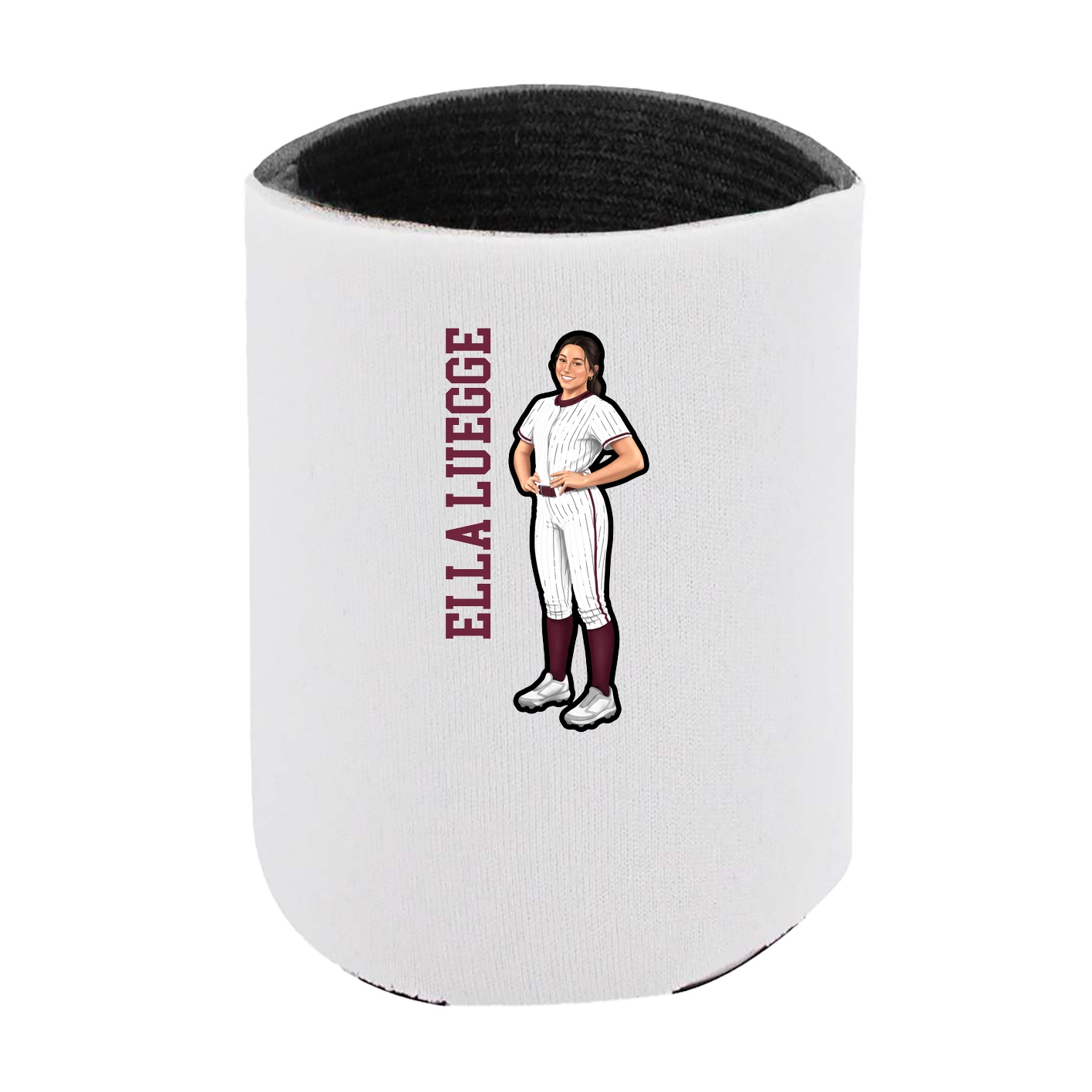 Can Holder — Name Vertical in White