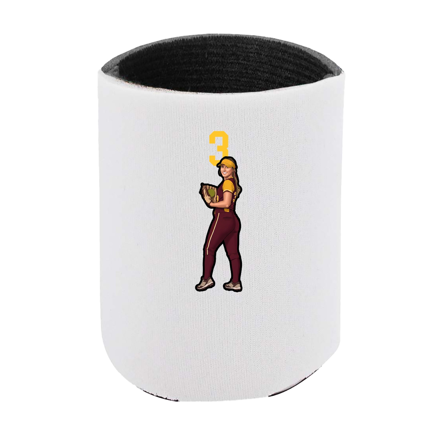 Can Holder — Number Top in White