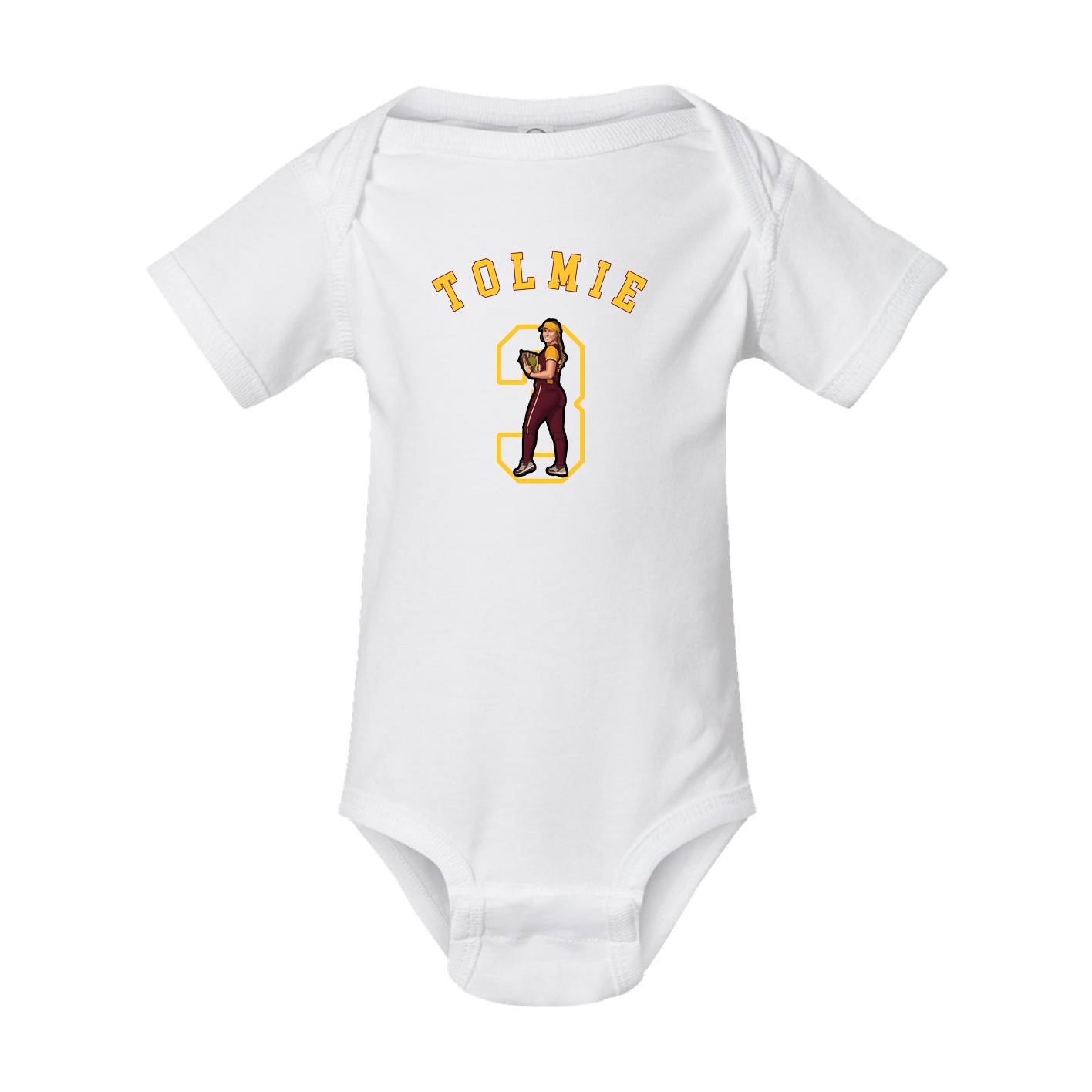 Baby Onesie — Shirsey Arch in White