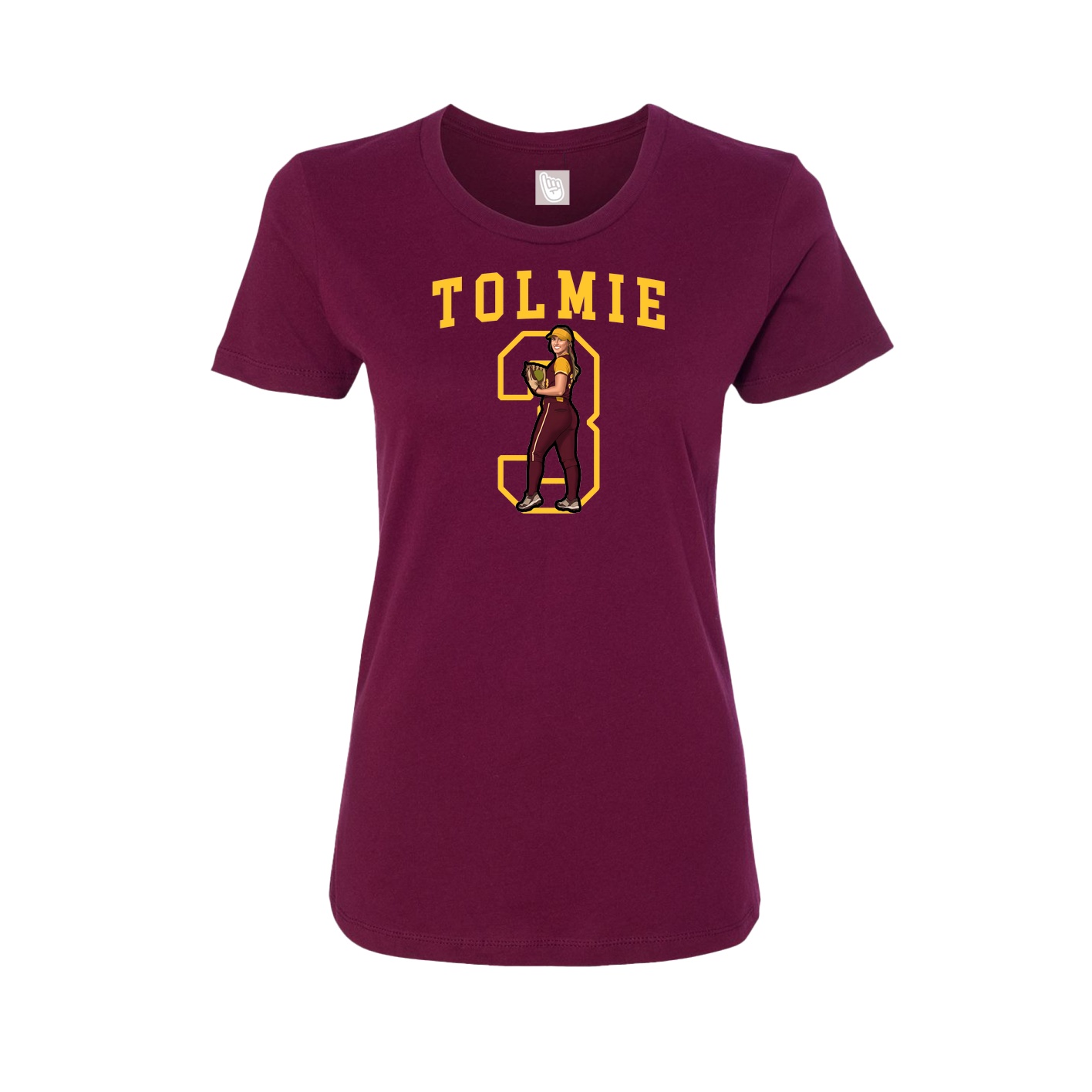 Fitted Women's Tee — Shirsey in Maroon