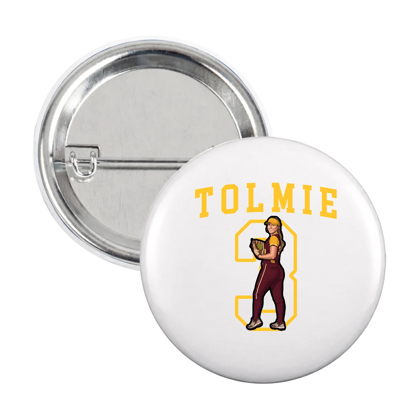 Game Day Button — Shirsey in White