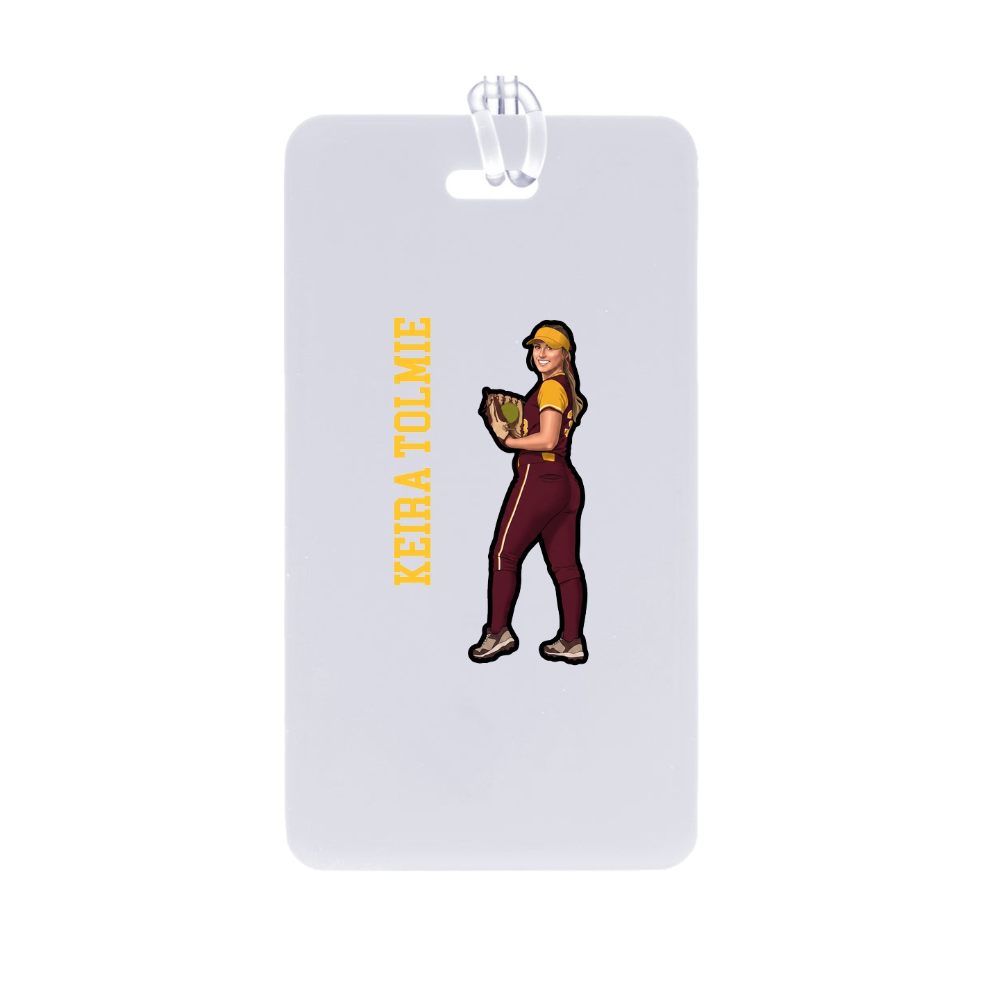 Bag Tag — Name Vertical in Classic