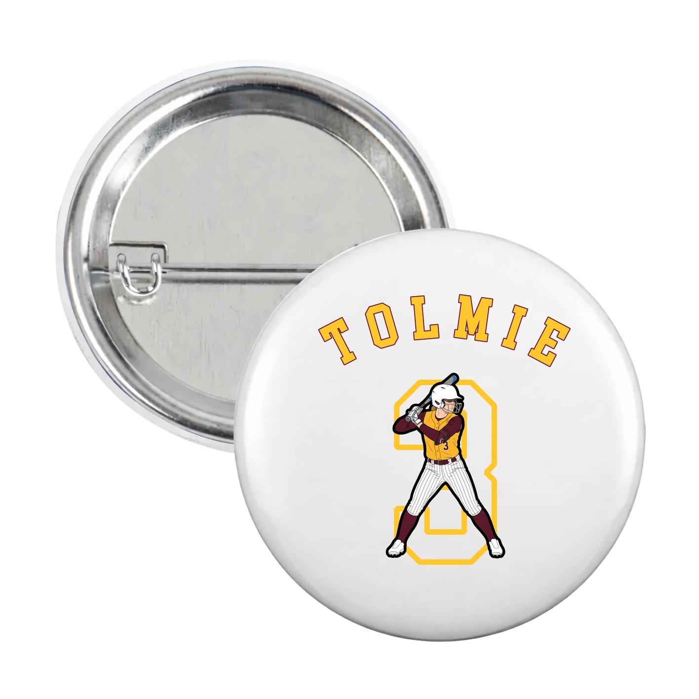 Game Day Button — Shirsey Arch in White