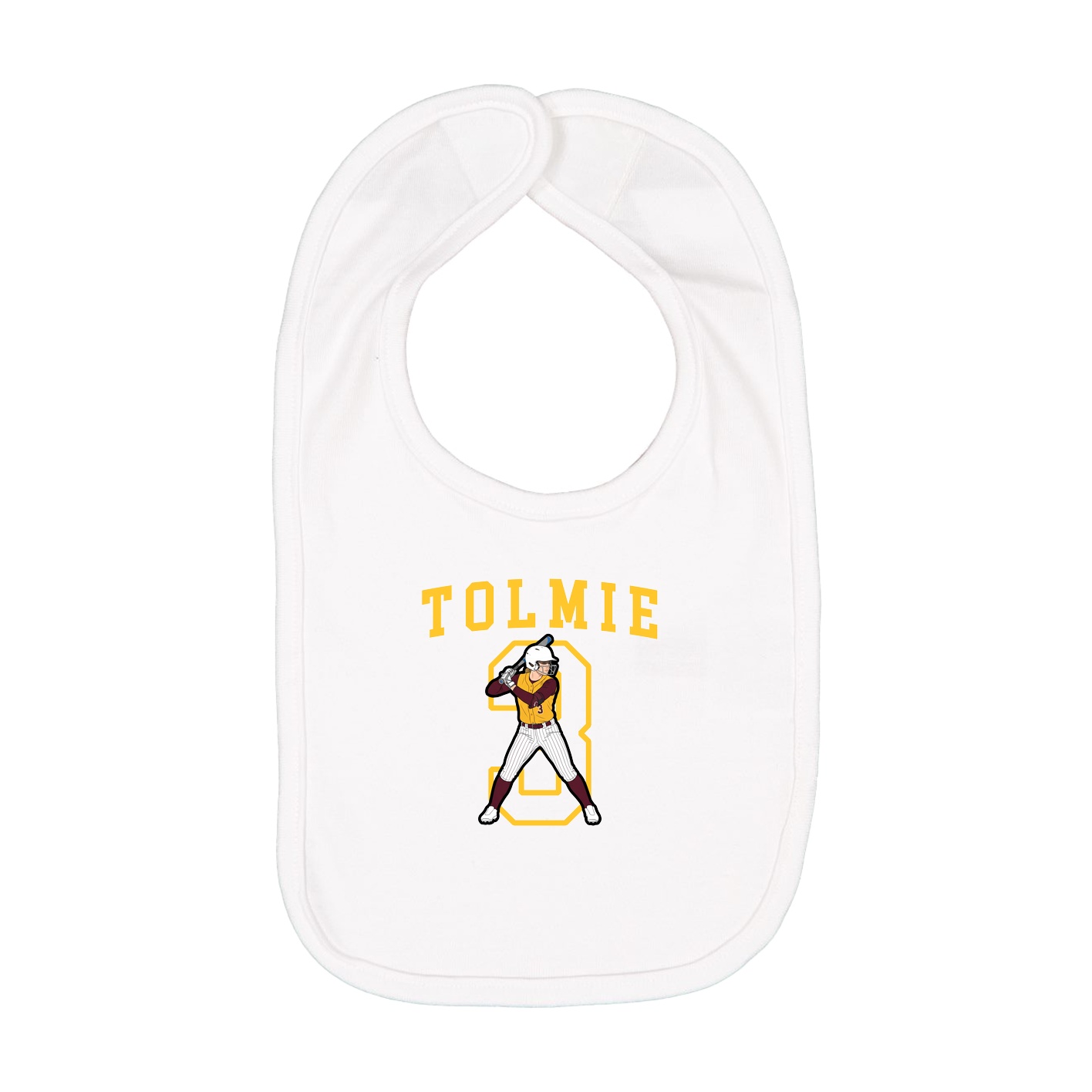 Infant Bib — Shirsey in White