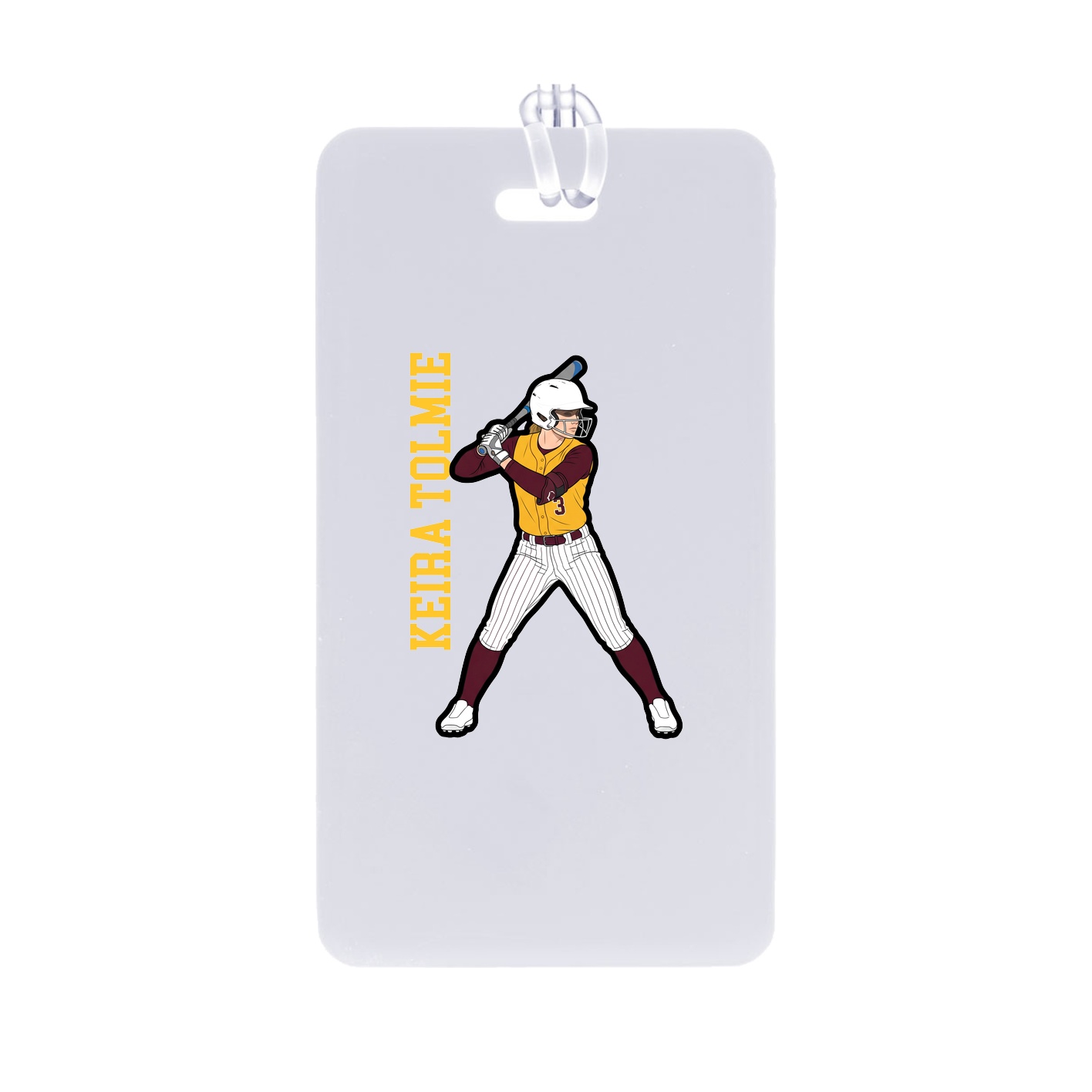 Bag Tag — Name Vertical in Classic