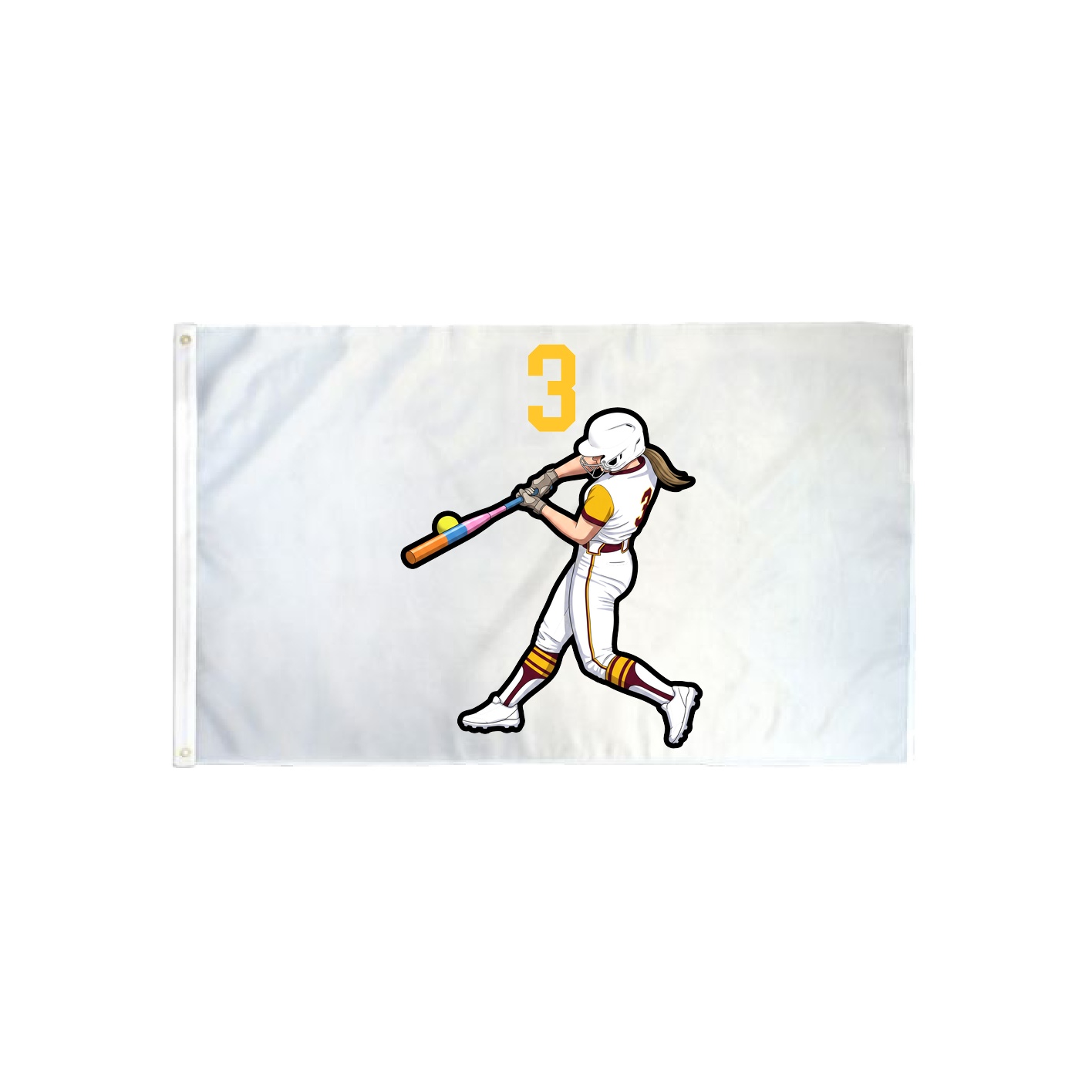 3x5 Flag — Number Top in Classic
