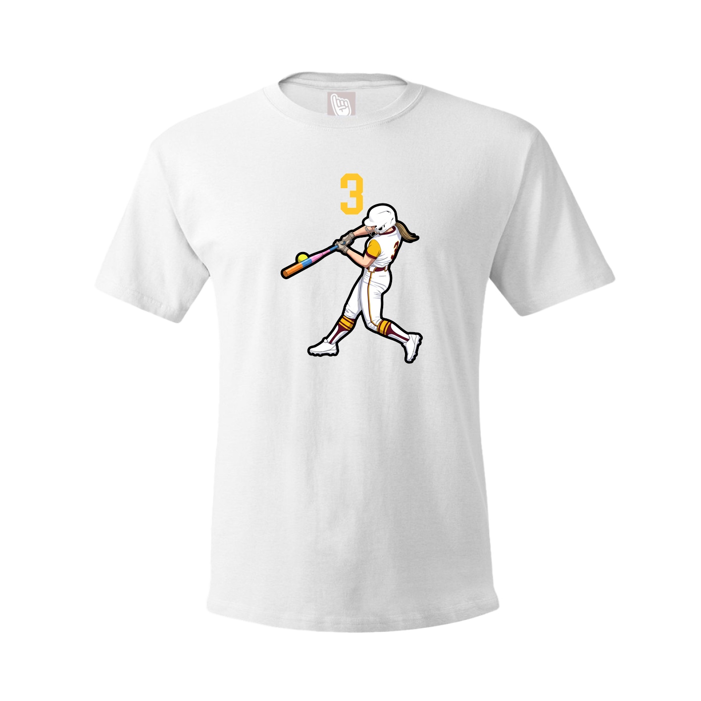 Tee — Number Top in White