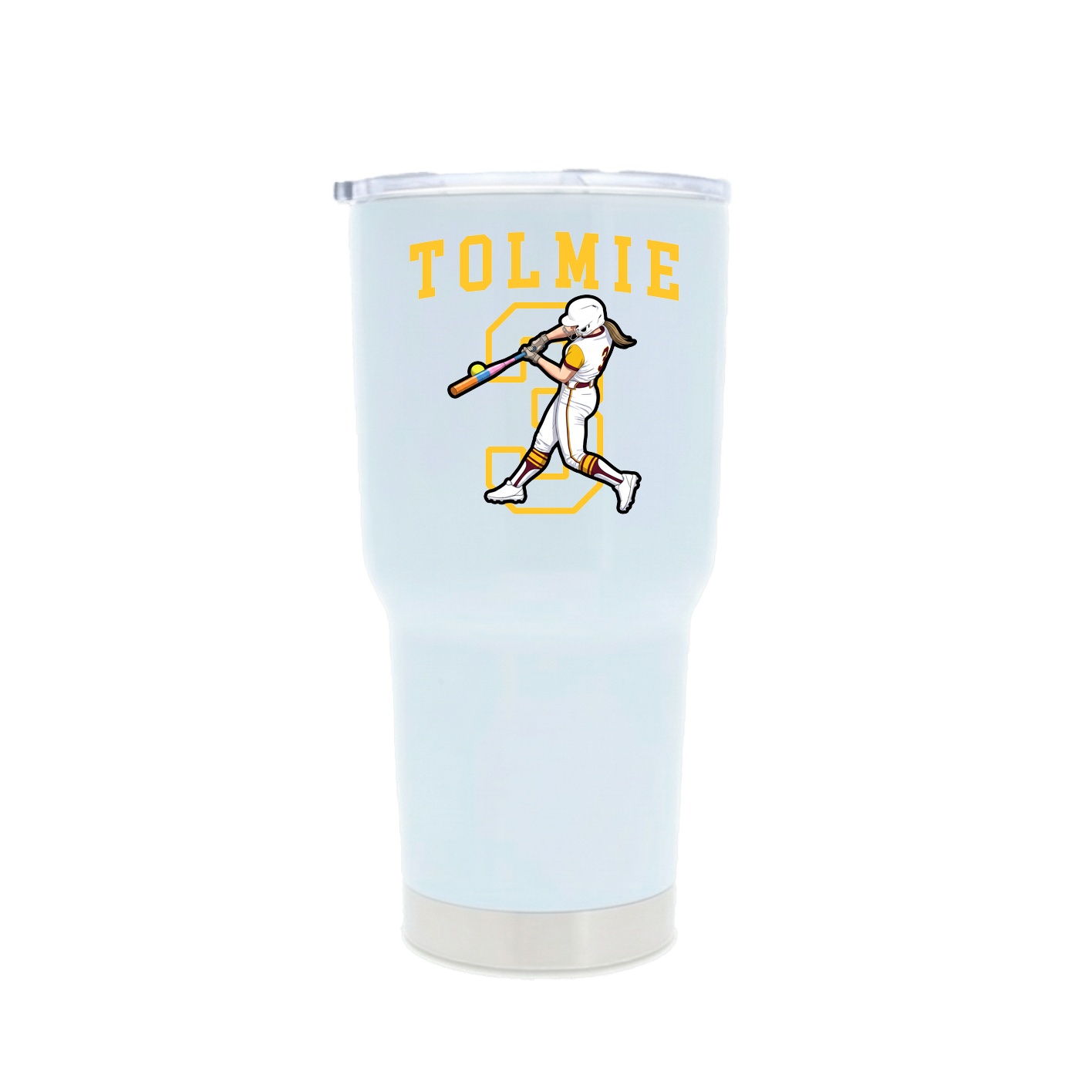 30oz Stainless Steel Tumbler — Shirsey in White