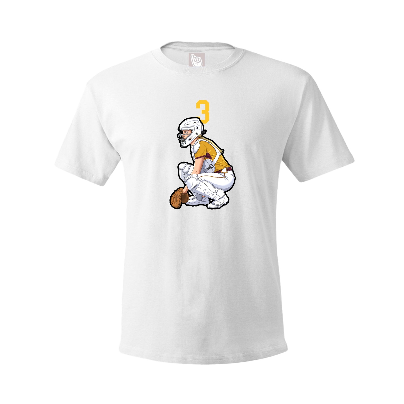 Tee — Number Top in White