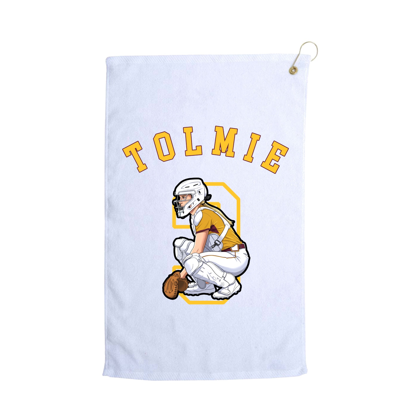 Golf Towel — Shirsey Arch in White