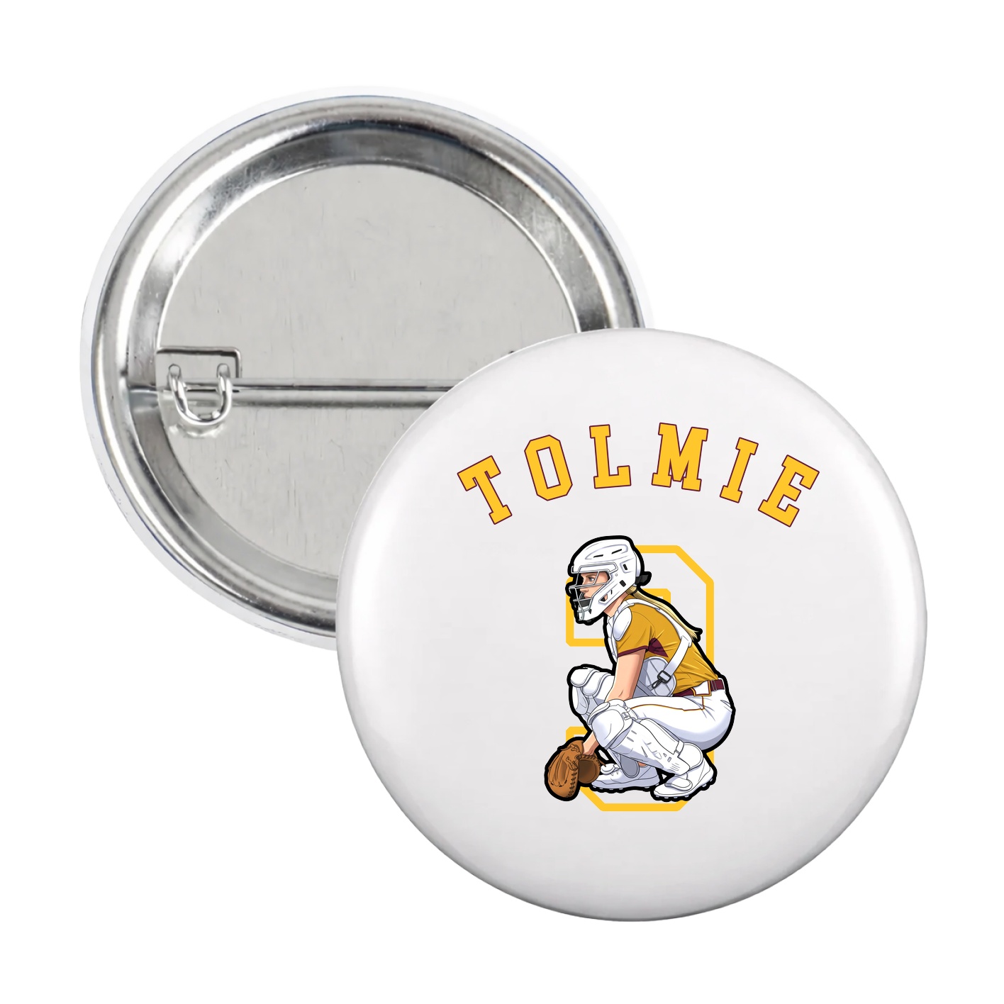 Game Day Button — Shirsey Arch in White