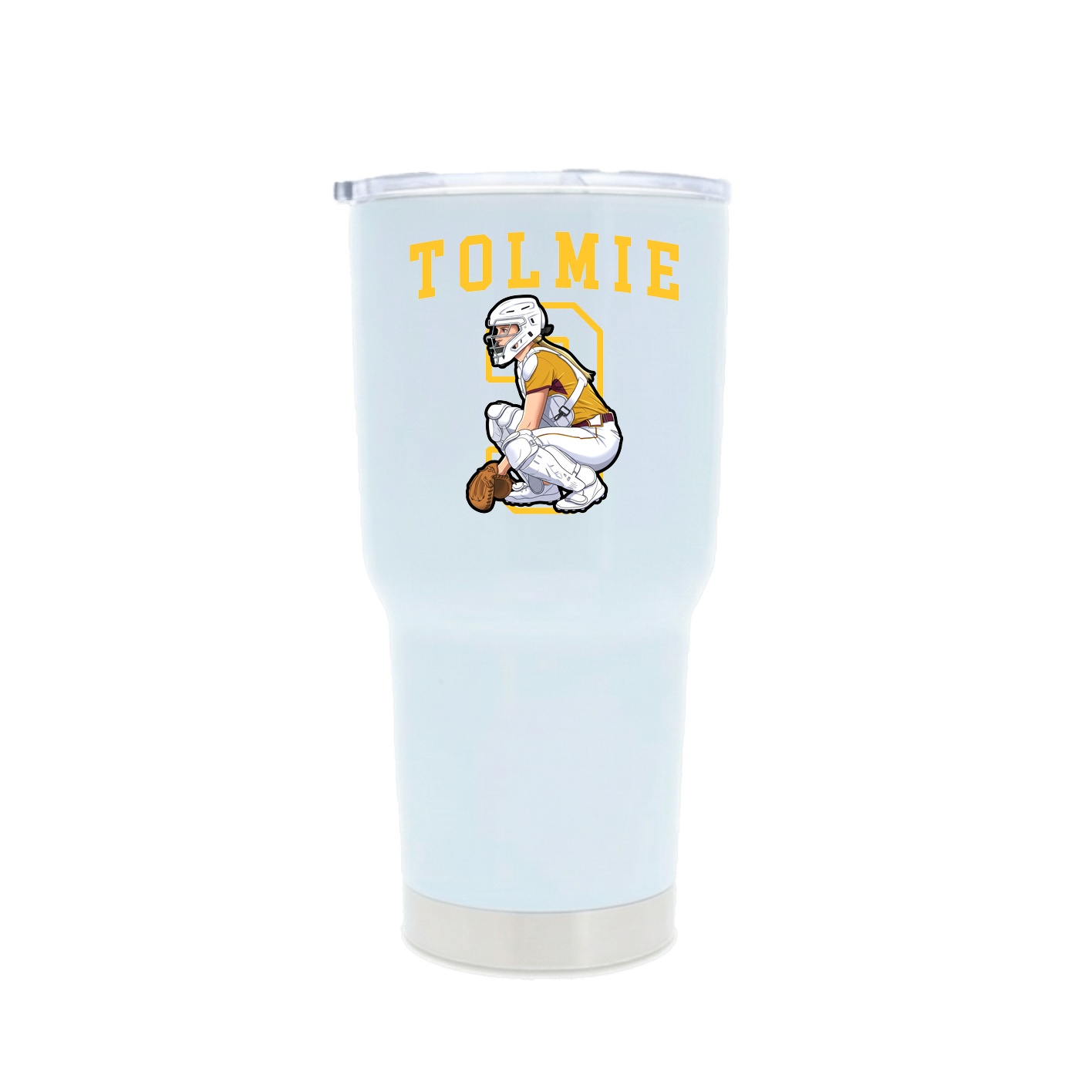30oz Stainless Steel Tumbler — Shirsey in White