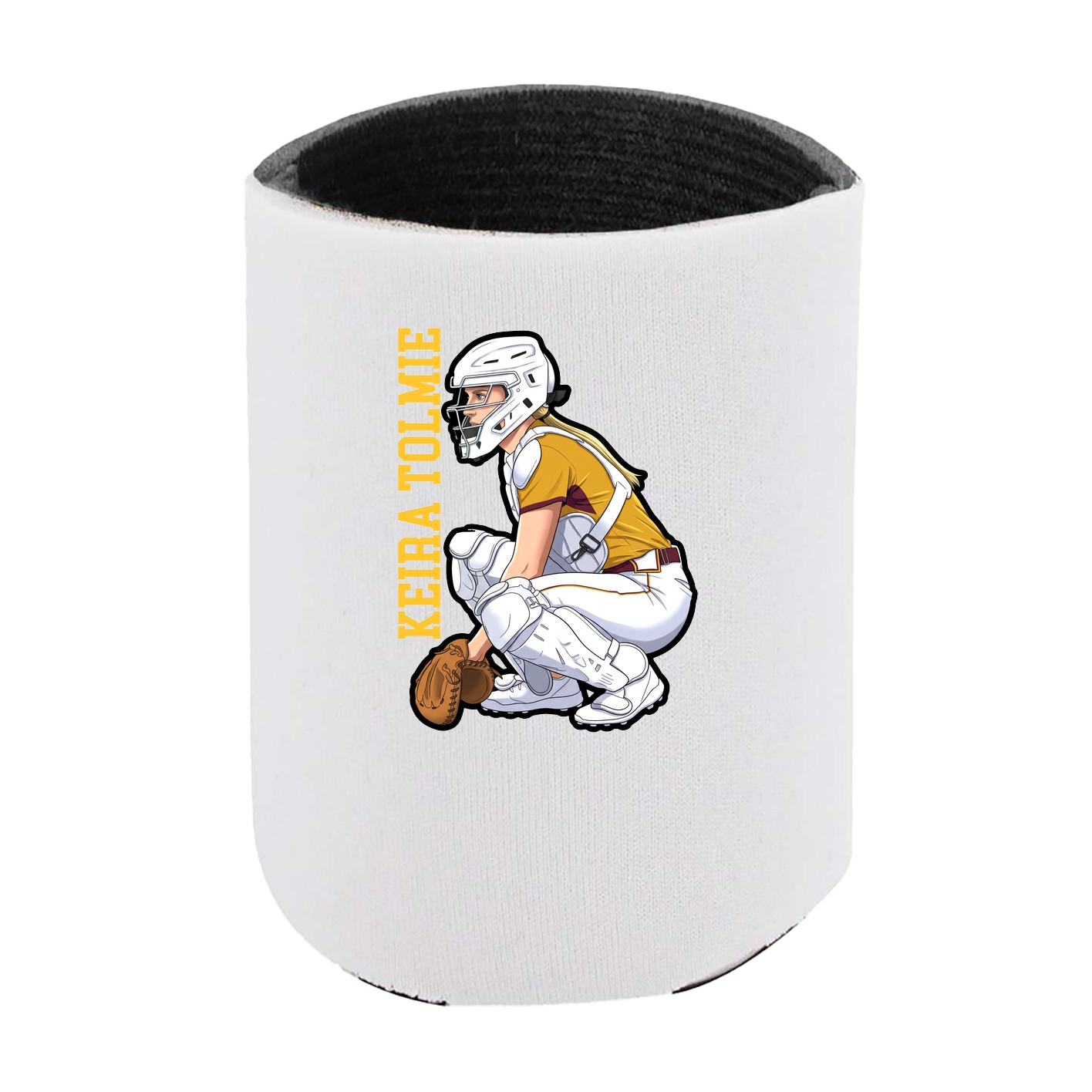 Can Holder — Name Vertical in White