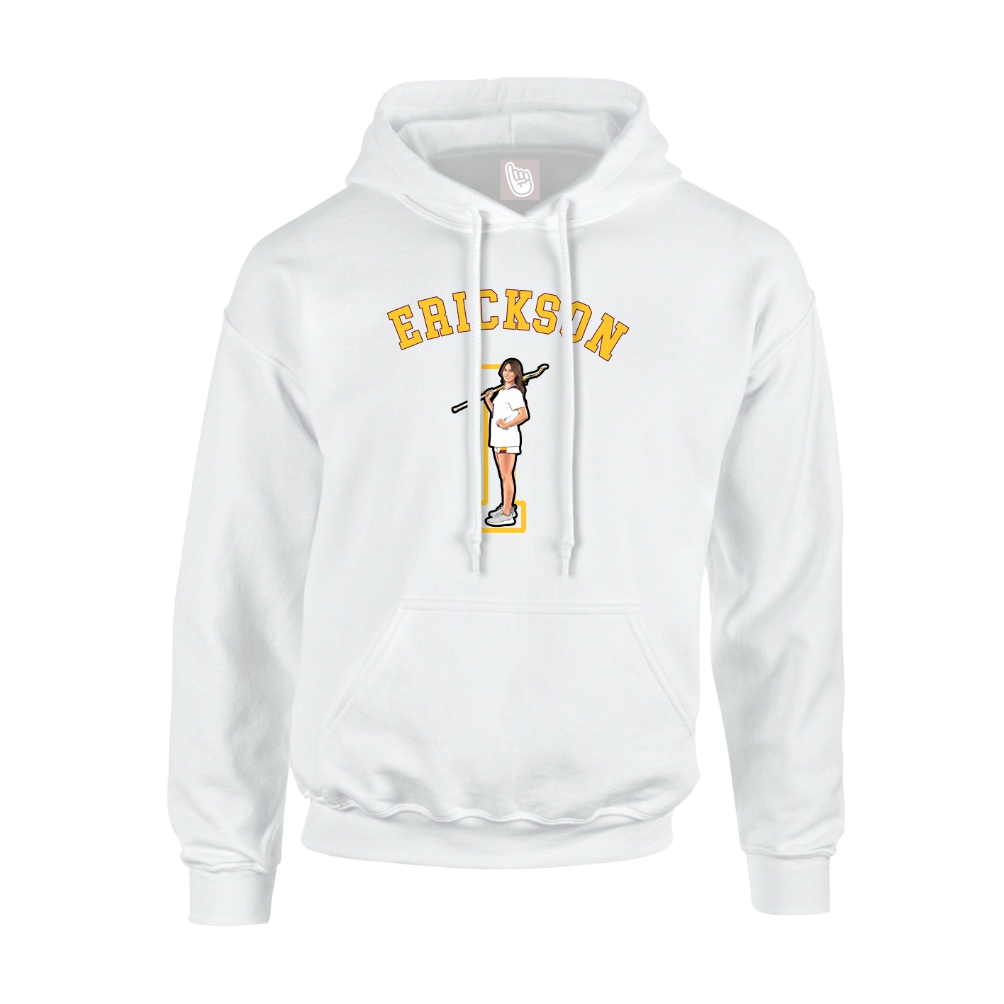 Youth Hoodie — Shirsey Arch in White