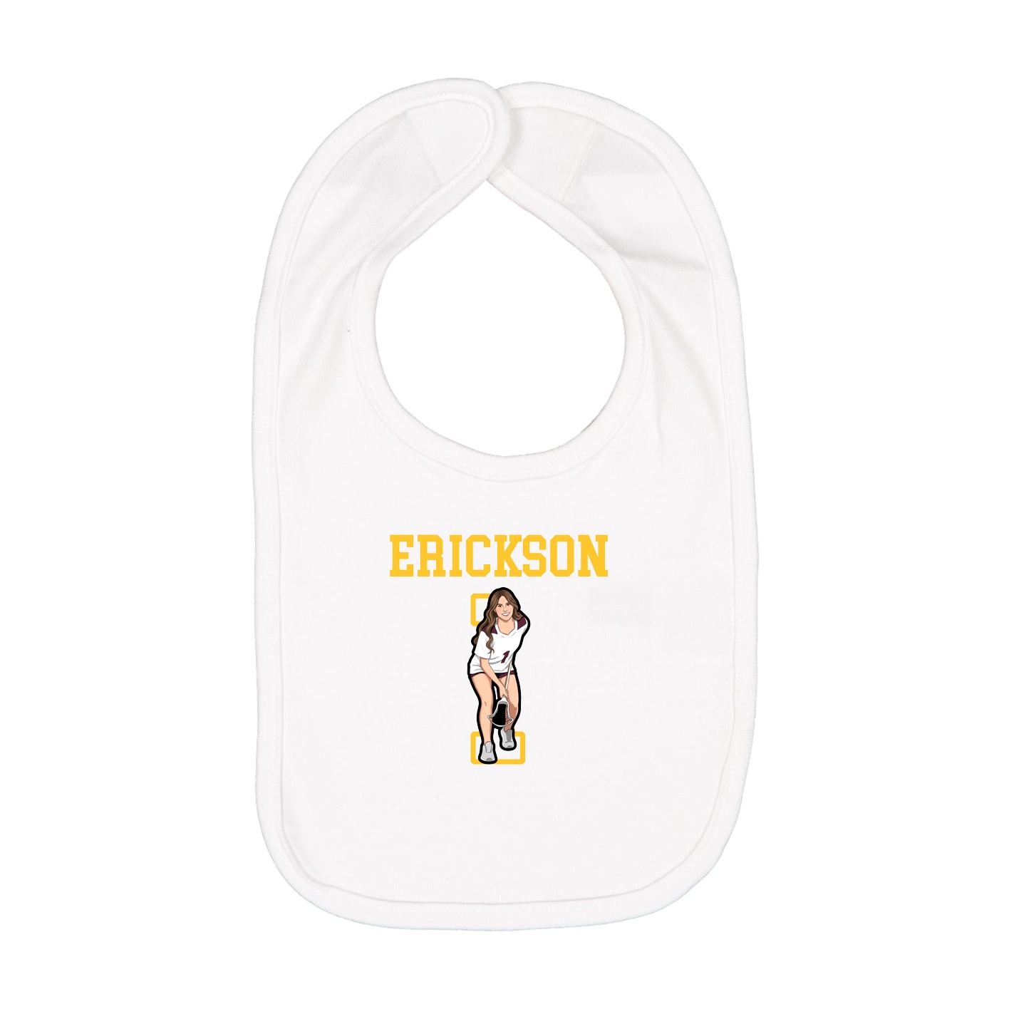 Infant Bib — Shirsey in White