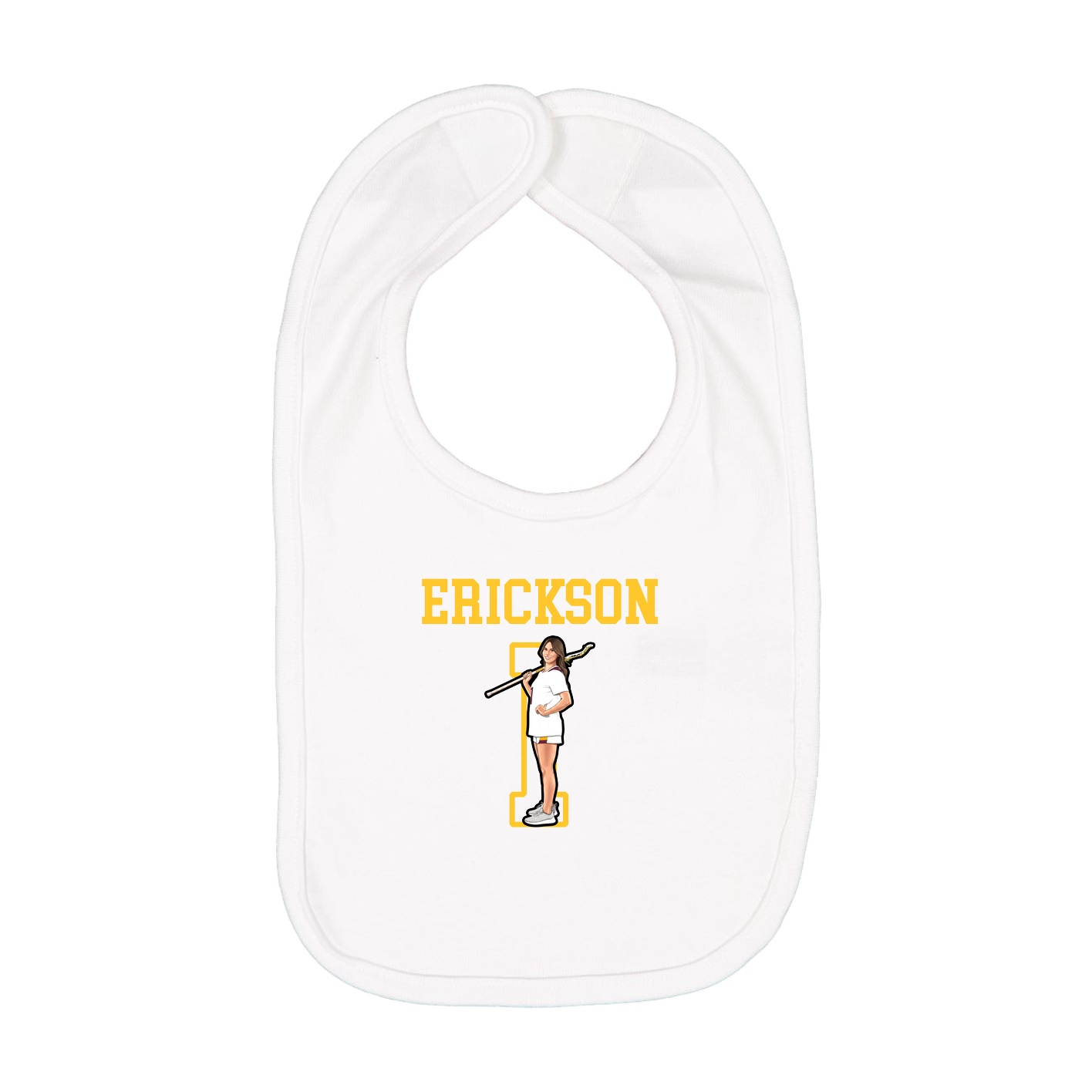 Infant Bib — Shirsey in White