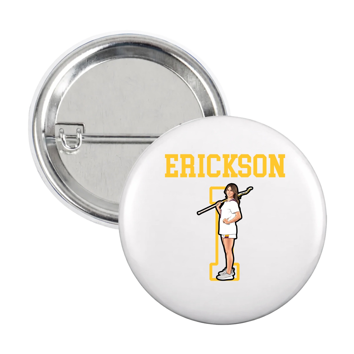 Game Day Button — Shirsey in White