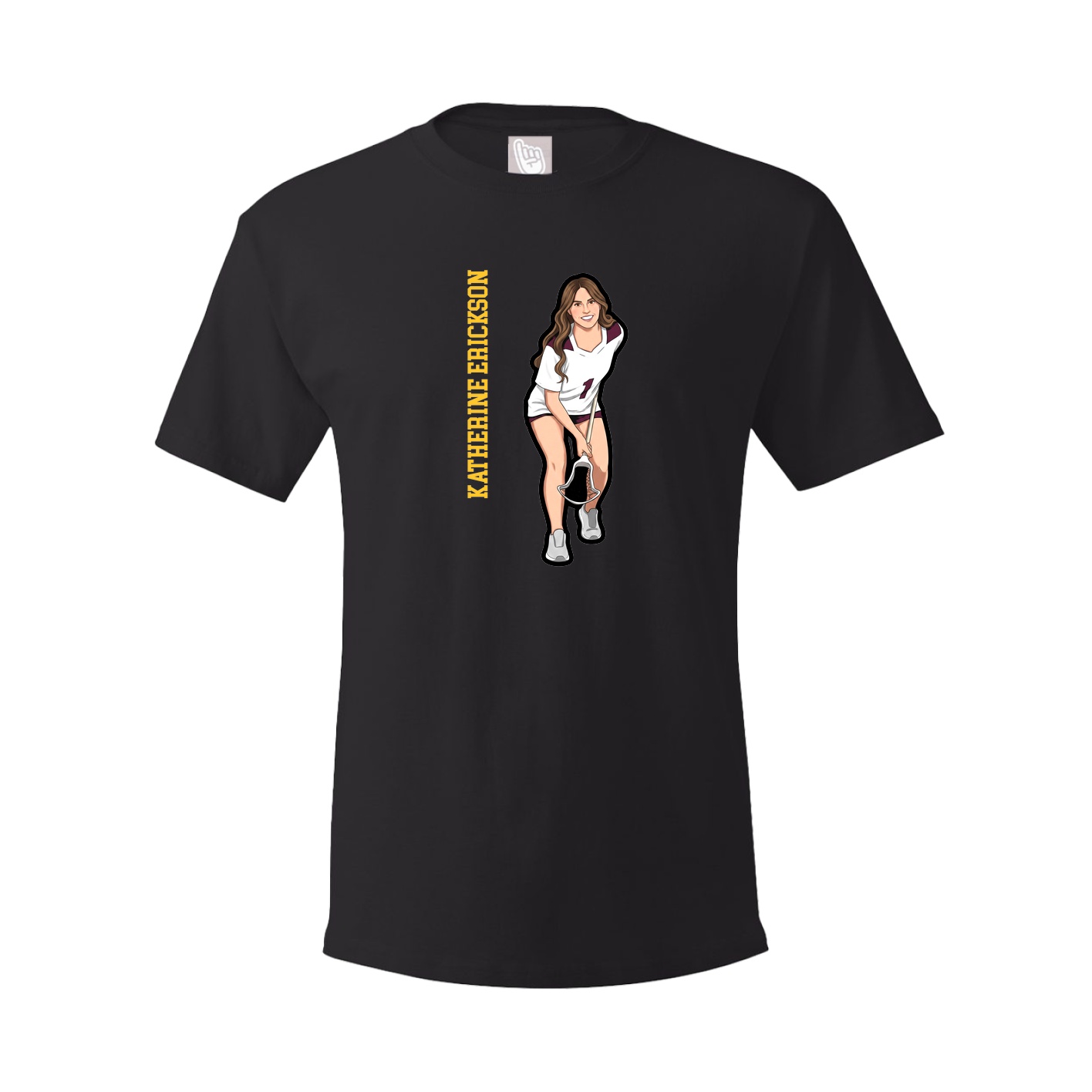 Tee — Name Vertical in Black
