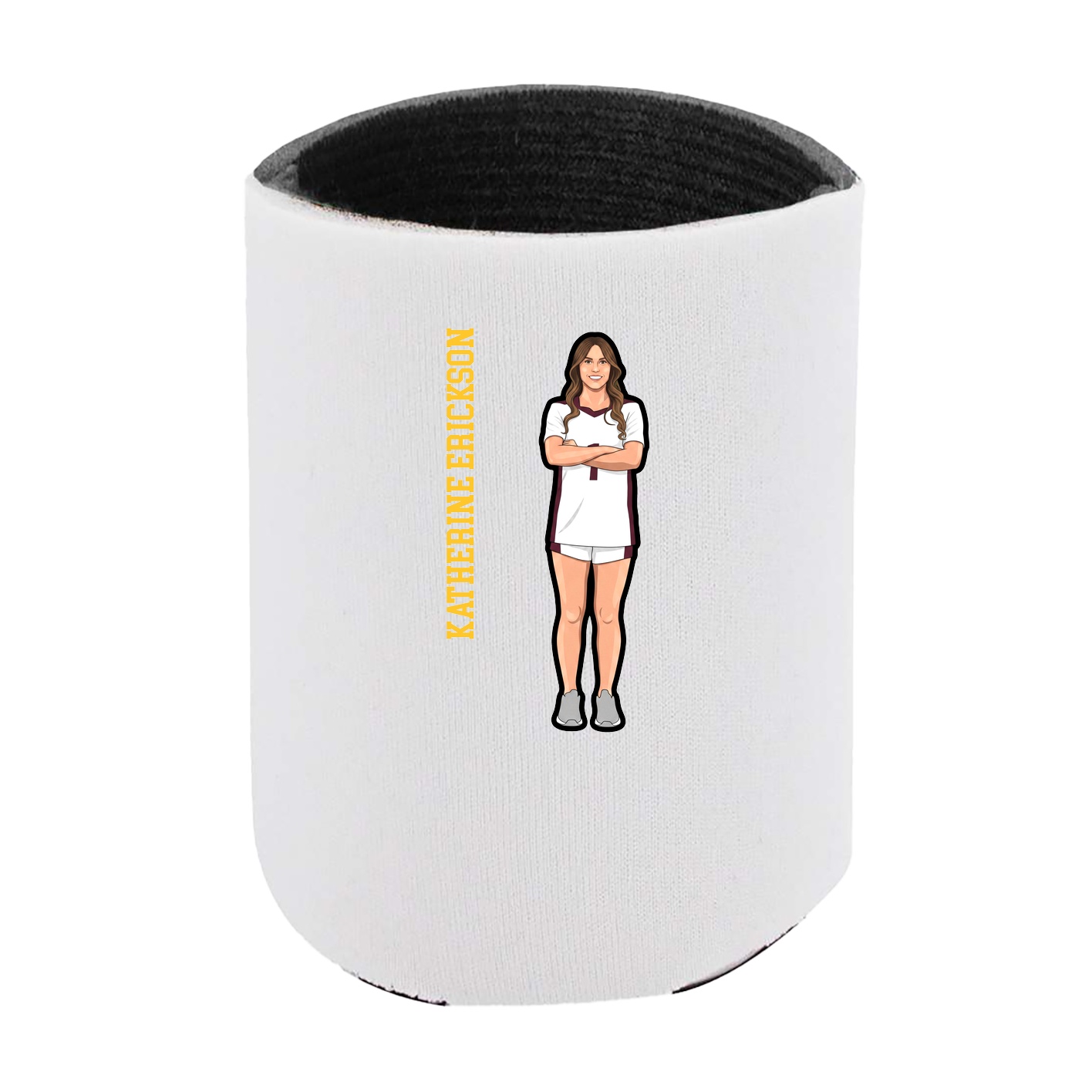 Can Holder — Name Vertical in White