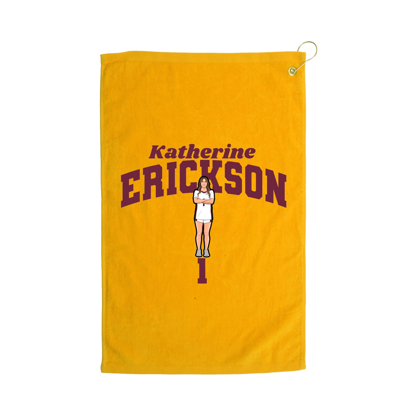Golf Towel — Signature Arch in Gold