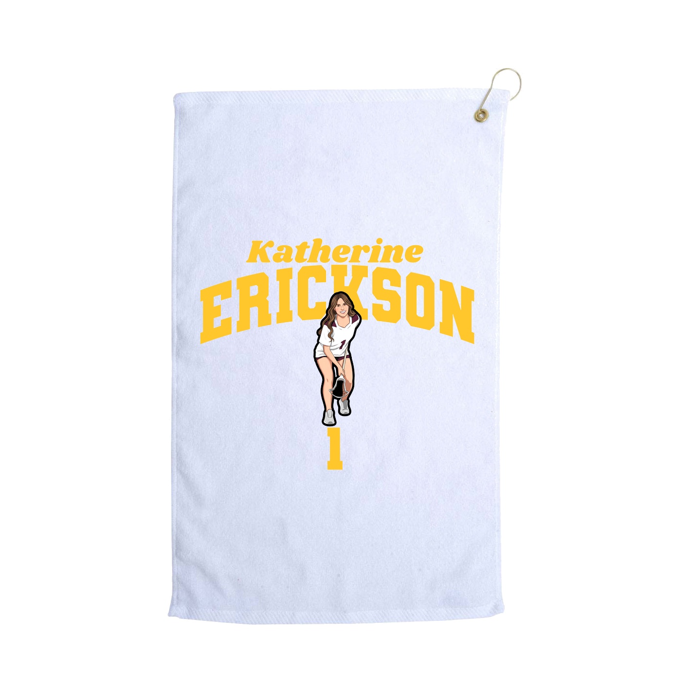 Golf Towel — Signature Arch in White
