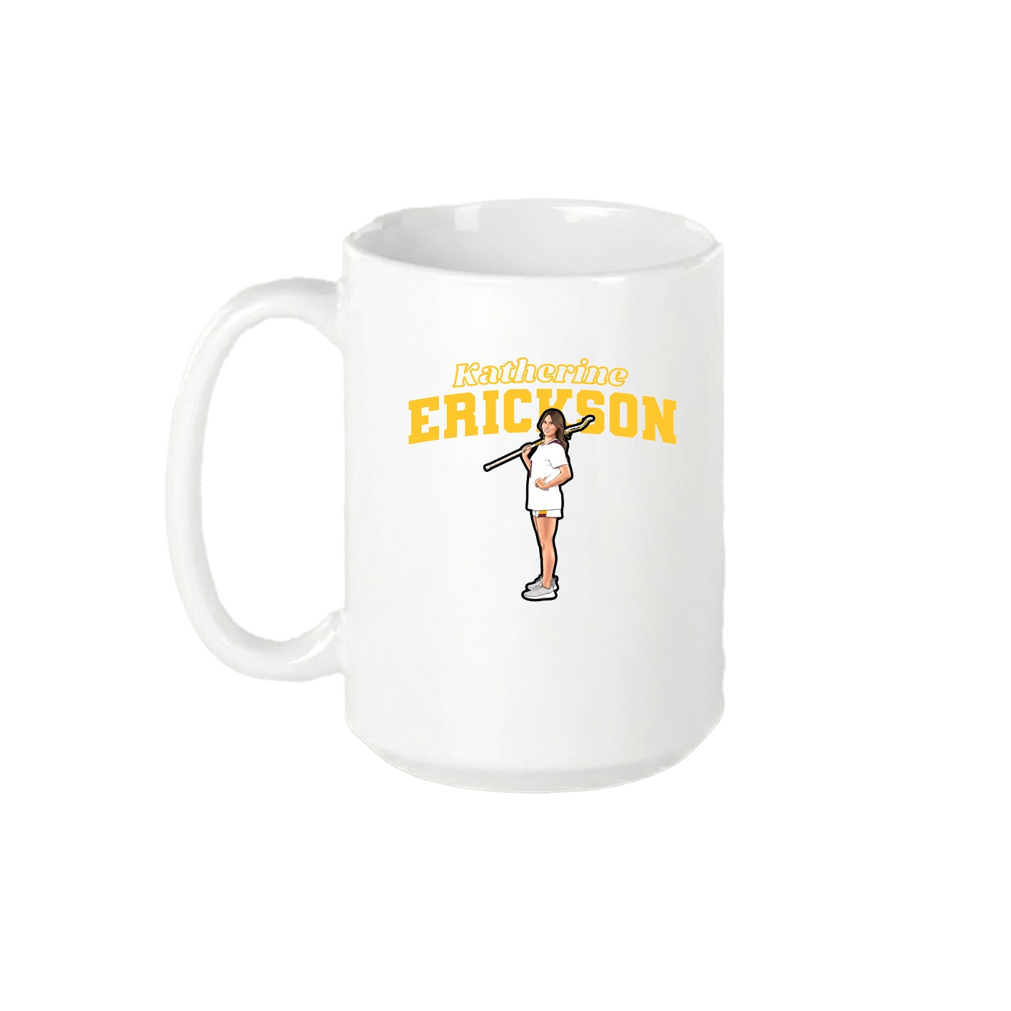 15oz Coffee Mug — Name Arch in White